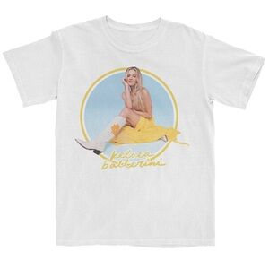 KELSEA BALLERINI 2023 Heartfirst Yellow Ring Portrait Dateback T-Shirt L NWOT